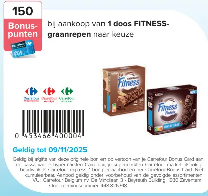 Aanbieding: FITNESS graanrepen