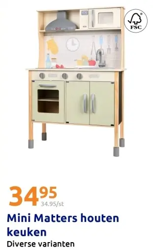 Promotie: Mini Matters houten keuken