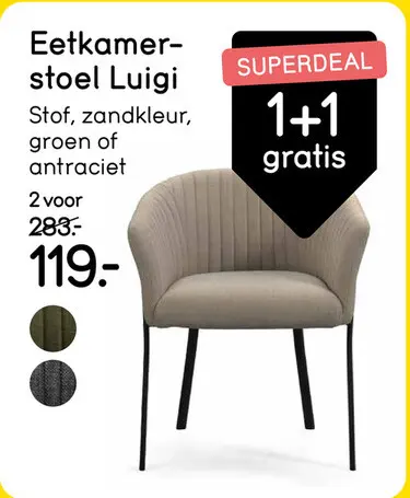 Aanbieding: Eetkamerstoel Luigi