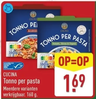 Aanbieding: Tonno per pasta
