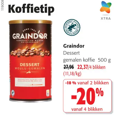 Promotie: Dessert Gemalen Koffie