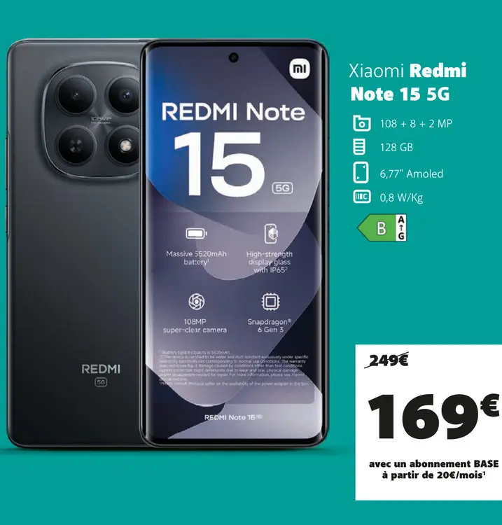 Offre: Redmi Note 15 5G