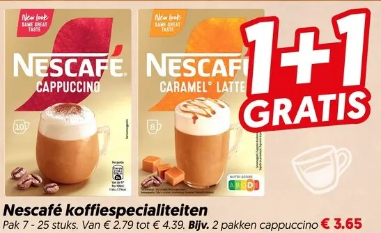 Aanbieding: Nescafé koffiespecialiteiten