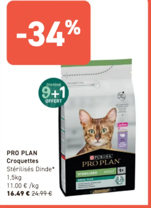 Offre: Croquettes Stérilisés Dinde