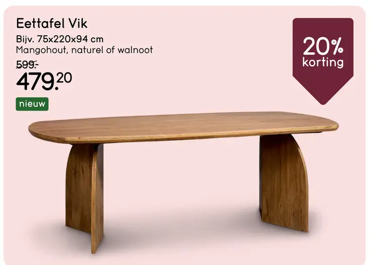 Aanbieding: Eettafel Vik