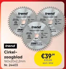Promotie: Cirkel-zaagblad