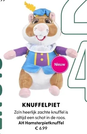 Aanbieding: KNUFFELPIET AH Hamsterpietknuffel