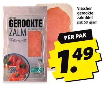 Aanbieding: Visscher gerookte zalmfilet