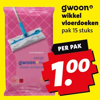 Aanbieding: Wikkel vloerdoeken