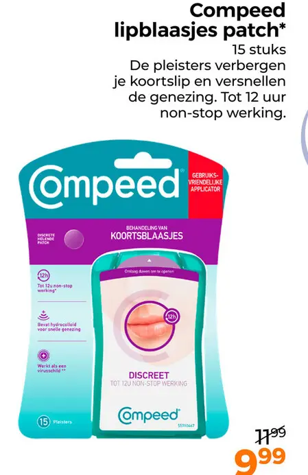 Aanbieding: lipblaasjes patch