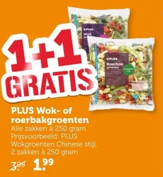 Aanbieding: PLUS Wok- of roerbakgroenten