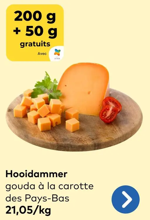 Offre: Hooidammer gouda à la carotte des Pays-Bas