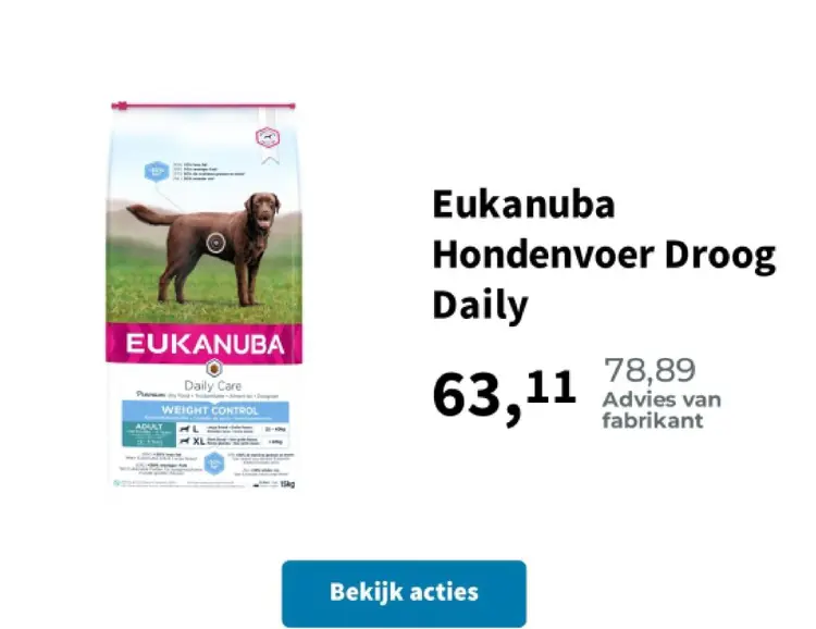 Promotie: Hondenvoer Droog