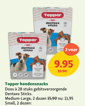 Aanbieding: Topper hondensnacks Dentaxx Sticks