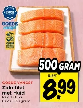 Aanbieding: Zalmfilet met Huid