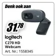 Promotie: Logitech webcam