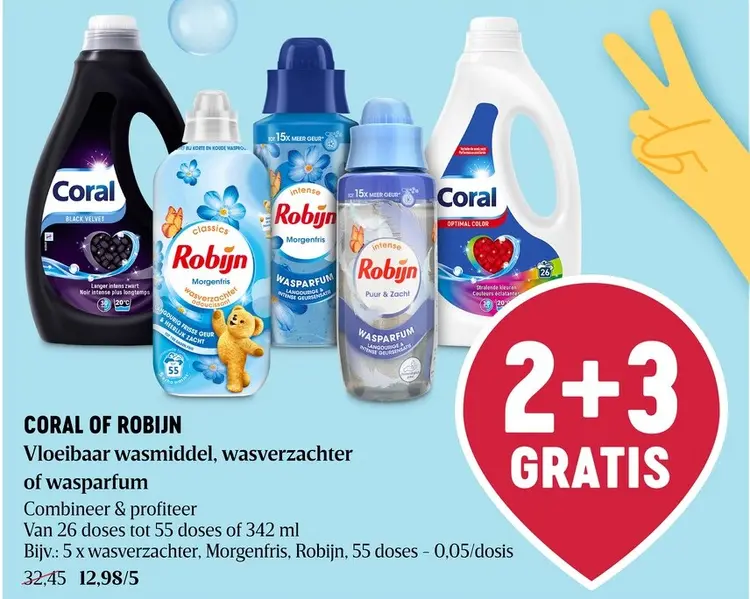 Promotie: Vloeibaar wasmiddel, wasverzachter of wasparfum
