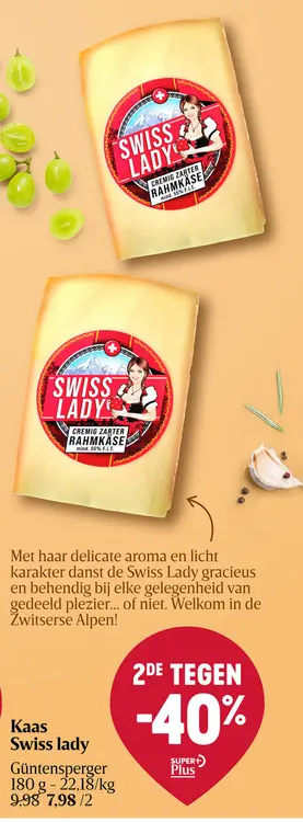 Aanbieding: Kaas Swiss lady