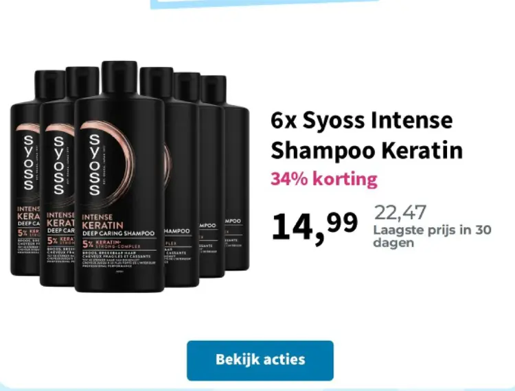 Aanbieding: Intense Shampoo Keratin