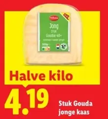 Aanbieding: Stuk Gouda jonge kaas
