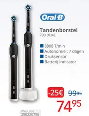 Aanbieding: Oral-B Tandenborstel 790 DUAL