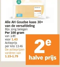 Aanbieding: Goudse kaas 30+
