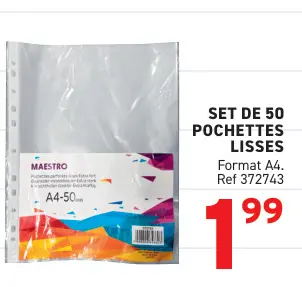 Offre: Pochettes lisses