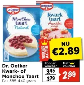 Aanbieding: Kwark- of Monchou Taart