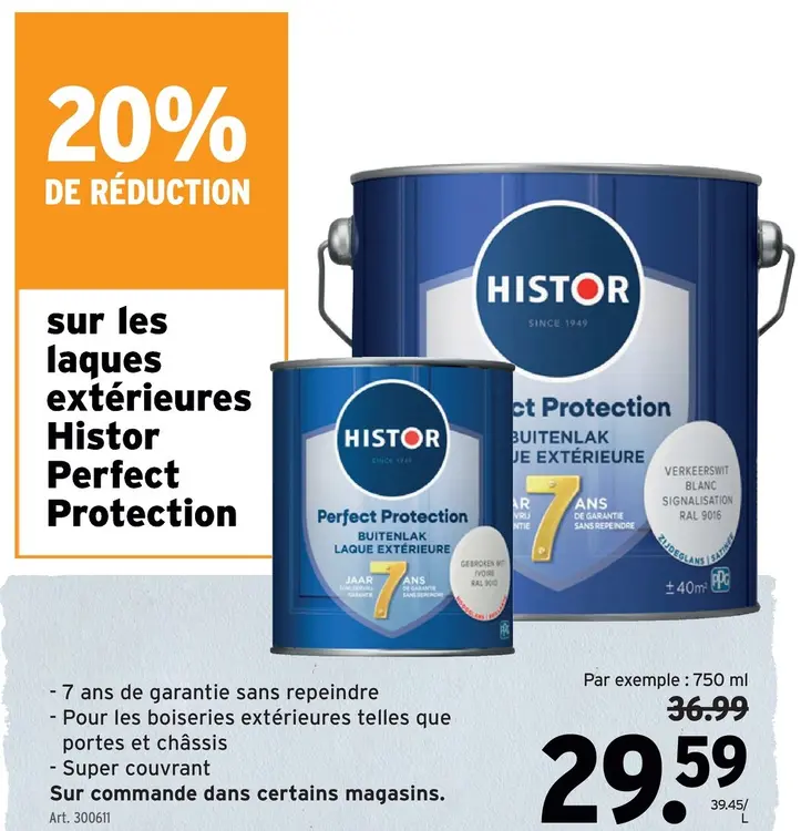 Offre: Laques extérieures Perfect Protection
