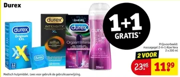 Aanbieding: Durex Massagegel 2-in-1 Aloe Vera