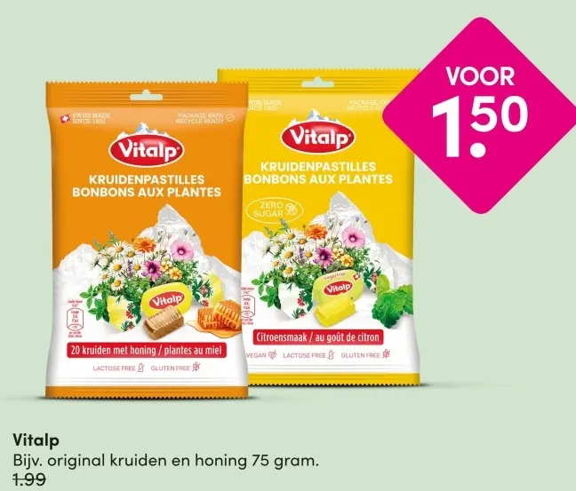 Aanbieding: Vitalp original kruiden en honing