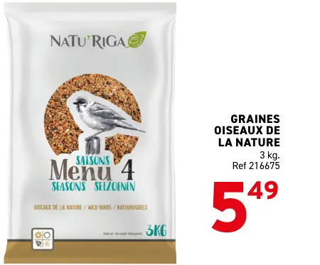 Offre: Natu'riga Graines oiseaux de la nature