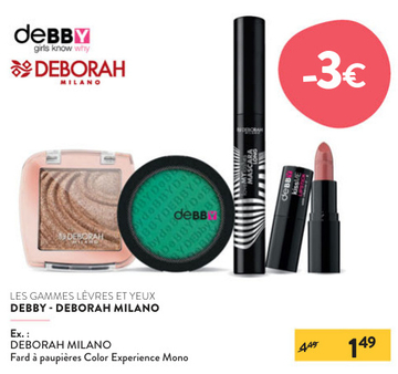 Offre: DEBORAH MILANO Fard à paupières Color Experie