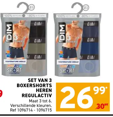 Promotie: Boxershorts Heren Regulactiv