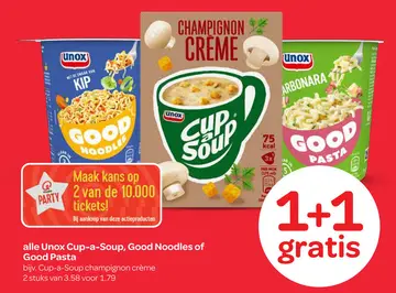 Aanbieding: Unox Cup-a-Soup, Good Noodles of Good Pasta