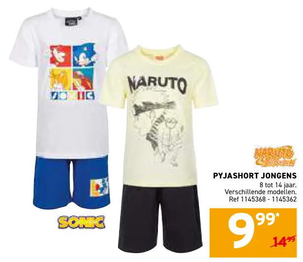 Promotie: Pyjashort jongens
