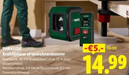Aanbieding: Kruislijnlaser of laserafstandsmeter