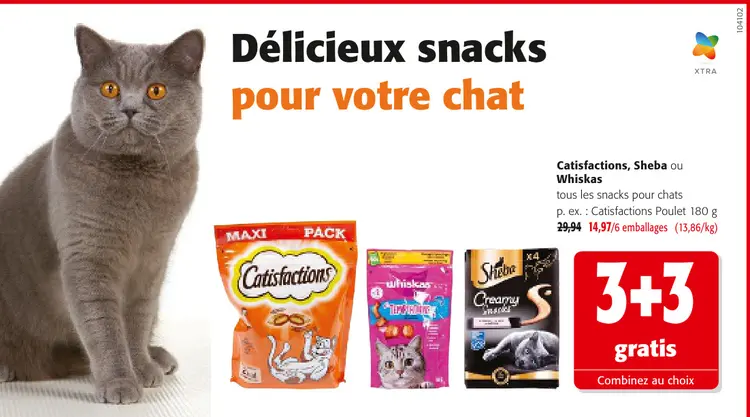 Offre: snacks pour chats
