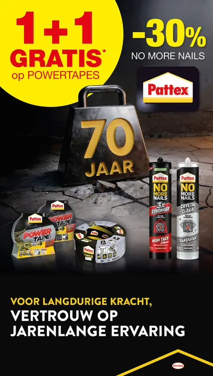 Promotie: Pattex Powertapes & No More Nails