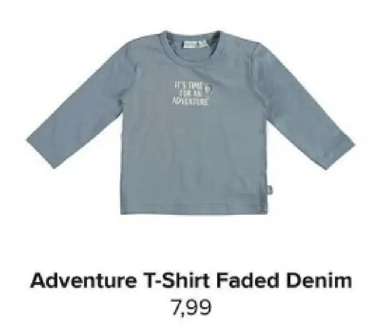 Aanbieding: Adventure T-Shirt Faded Denim