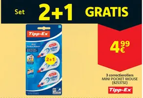 Aanbieding: 3 correctierollers MINI POCKET MOUSE