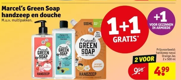 Aanbieding: Marcel's Green Soap handzeep en douche