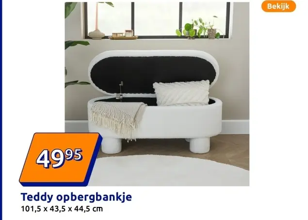 Aanbieding: Teddy opbergbankje