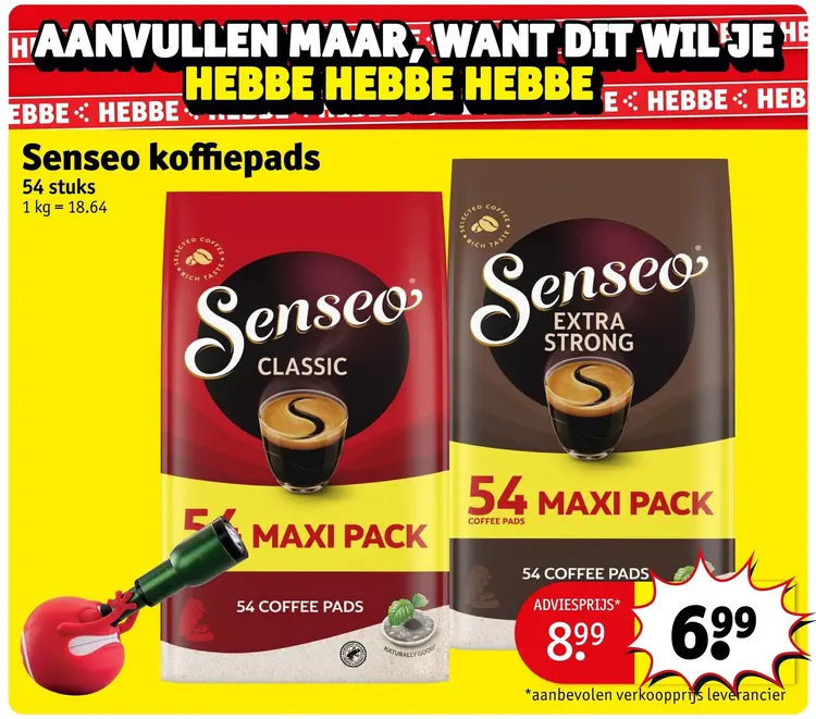 Promotie: Koffiepads