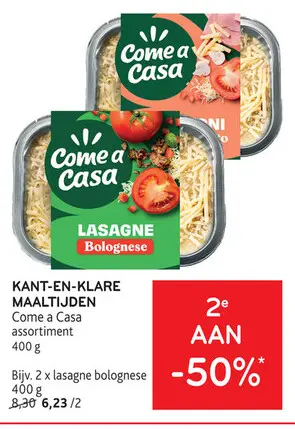 Promotie: Kant-en-klare maaltijden