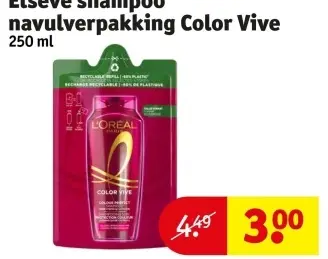 Promotie: Elseve Shampoo navulverpakking Color Vive