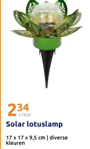 Aanbieding: Solar lotuslamp