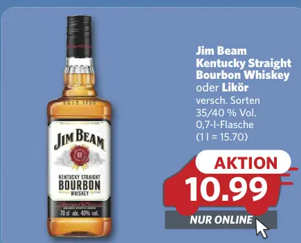 Aanbieding: Kentucky Straight Bourbon Whiskey oder Likör