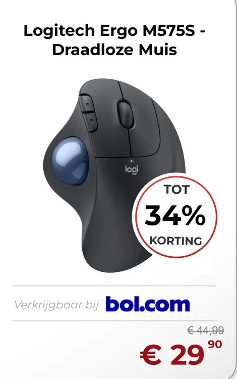 Aanbieding: Ergo M575S - Draadloze Muis