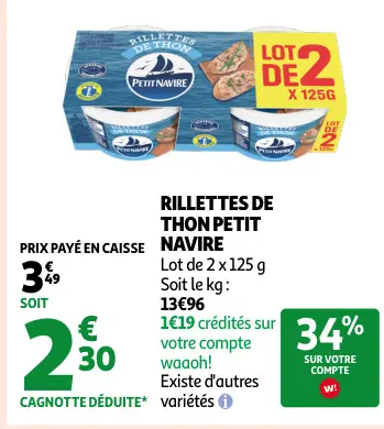 Promotie: Rillettes de thon